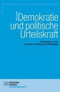 Cover: Demokratie und politische Urteilskraft - Wochenschau Verlag