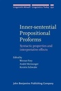 Cover: Inner-sentential Propositional Proforms - John Benjamins Publishing Company
