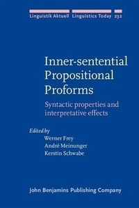 Enlarge image Cover: Inner-sentential Propositional Proforms - John Benjamins Publishing Company