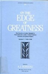 Enlarge image Cover: On the Edge of Greatness, Volume I - McGill-Queen's University Press
