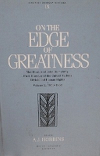 Enlarge image Cover: On the Edge of Greatness, Volume II: Volume 9 - McGill-Queen's University Press