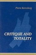 Cover: Critique and Totality - State University of New York Press