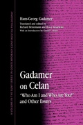 Cover: Gadamer on Celan - State University of New York Press