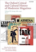 Cover: The Oxford Critical and Cultural History of Modernist Magazines - Oxford University Press