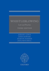 Enlarge image Cover: Whistleblowing - Oxford University Press
