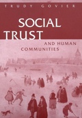Cover: Social Trust and Human Communities - McGill-Queen's University Press