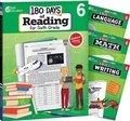 Cover: 180 Days (TM): Reading, Math, Writing, & Language for Grade 6: 4-Book Set - Shell Educational Publishing