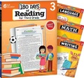 Cover: 180 Days (TM): Reading, Math, Writing, & Language for Grade 3: 4-Book Set - Shell Educational Publishing