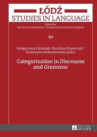 Enlarge image Cover: Categorization in Discourse and Grammar - Peter Lang Verlag