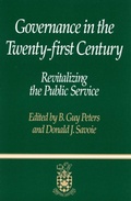 Cover: Governance in the Twenty-first Century - McGill-Queen's University Press
