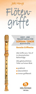 Abbildung von: Jede Menge Flötengriffe - Sopran/Tenor (Barocke Griffweise) - Editionen Halbig