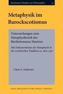 Cover: Metaphysik im Barockscotismus - John Benjamins Publishing Company