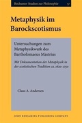 Cover: Metaphysik im Barockscotismus - John Benjamins Publishing Company