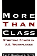 Cover: More Than Class - State University of New York Press