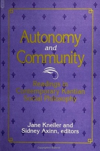 Enlarge image Cover: Autonomy and Community - State University of New York Press