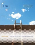 Cover: Behavioral Science & Policy - Brookings Institution