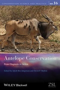 Cover: Antelope Conservation - Wiley-Blackwell