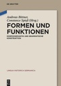 Cover: Formen und Funktionen - De Gruyter