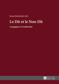 Abbildung von: Le Dit et le Non-Dit - Peter Lang Verlag