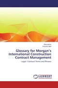 Cover: Glossary for Morgan's International Construction Contract Management - LAP Lambert Academic Publishing