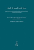 Cover: "dat ih dir it nu bi huldi gibu" - Reichert Verlag