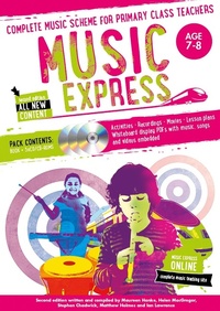 Enlarge image Cover: Music Express: Age 7-8 (Book + 3CDs + DVD-ROM) - A & C Black Music