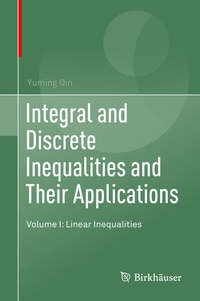 Abbildung von: Integral and Discrete Inequalities and Their Applications - Birkhäuser