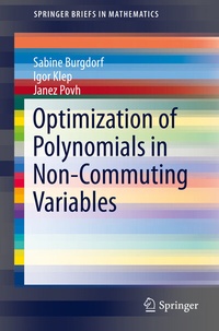 Abbildung von: Optimization of Polynomials in Non-Commuting Variables - Springer