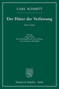 Abbildung von: Der Hüter der Verfassung. - Duncker & Humblot