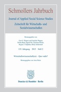 Cover: Wirtschaftswissenschaft(en) - Quo vadis? - Duncker & Humblot