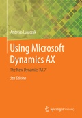 Cover: Using Microsoft Dynamics AX - Springer Vieweg