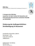 Cover: Schriftenreihe der DGA-Bau Nr. 2 - DGA-Bau e.V.