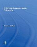Cover: A Concise Survey of Music Philosophy - Routledge