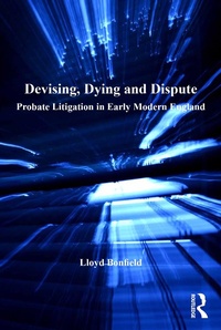 Abbildung von: Devising, Dying and Dispute - Routledge