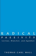 Cover: Radical Passivity - State University of New York Press
