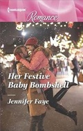 Cover: Her Festive Baby Bombshell - Harlequin Romance Larger Print