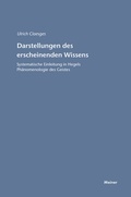 Cover: Darstellungen des erscheinenden Wissens - Meiner