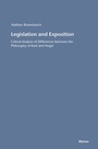 Cover: Legislation and Exposition - Meiner