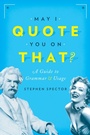 Cover: May I Quote You on That? - OUP eBook
