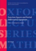 Cover: Function Spaces and Partial Differential Equations - OUP eBook
