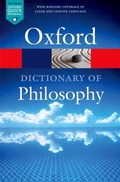 Cover: The Oxford Dictionary of Philosophy - OUP eBook