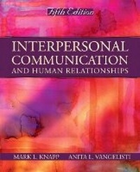 Enlarge image Cover: Interpersonal Communication and Human Relationships - Pearson