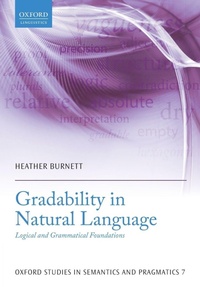 Enlarge image Cover: Gradability in Natural Language - Oxford University Press