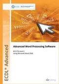 Cover: ECDL Advanced Word Processing Software Using Word 2016 (BCS ITQ Level 3) - CiA Training Ltd