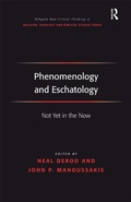 Cover: Phenomenology and Eschatology - Routledge