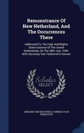 Cover: Remonstrance Of New Netherland, And The Occurrences There - Sagwan Press