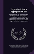 Cover: Urgent Deficiency Appropriation Bill - Palala Press