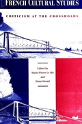 Cover: French Cultural Studies - State University of New York Press
