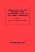 Cover: Riemann Surfaces and Related Topics - Princeton University Press