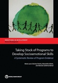 Cover: Taking Stock of Programs to Develop Socio-Emotional Skills - World Bank Publications